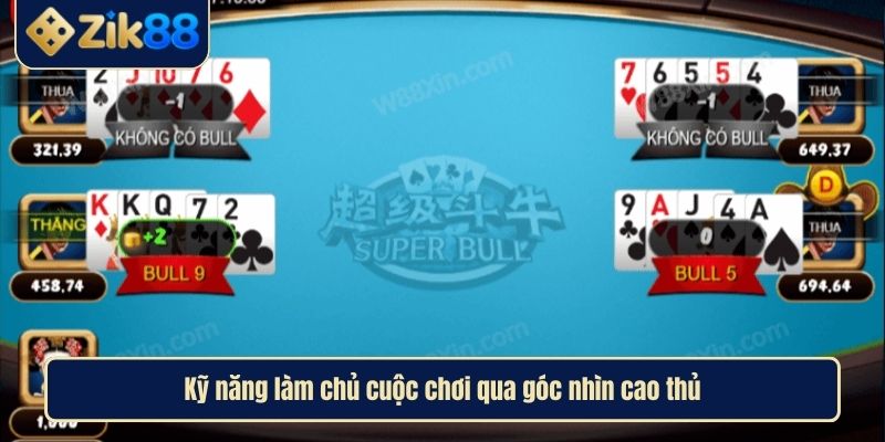 Cách Chơi Bài Bull Bull ZIK88 Bí Kíp Chiến Thắng Từ Cao Thủ 4 Kỹ năng làm chủ cuộc chơi qua góc nhìn cao thủ