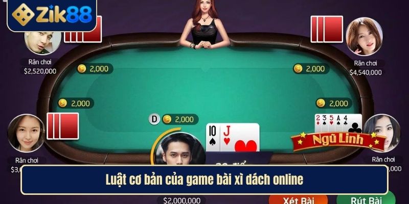 Game Bài Xì Dách Online ZIK88 Hướng Dẫn Toàn Diện Từ A Đến Z 3 Luật cơ bản của game bài xì dách online