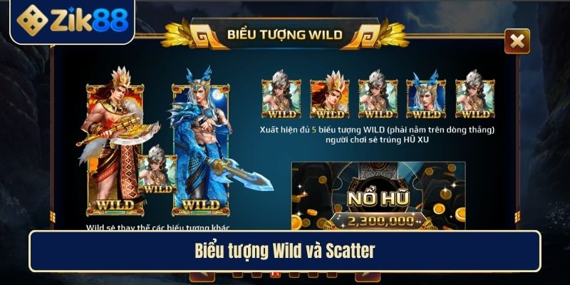 Nổ Hũ Sơn Tinh Thủy Tinh Khám Phá Thế Giới Giải trí Hấp Dẫn 4 Biểu tượng Wild và Scatter
