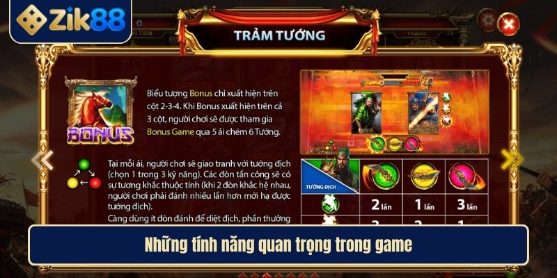 Nổ Hũ Tam Quốc Tranh Hùng Cẩm Nang Chi Tiết Cho Người Chơi 3 Những tính năng quan trọng trong game
