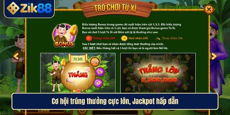 Nổ Hũ Thằng Bờm Khám Phá Cơ Hội Giàu Từ Trò Chơi Dân Gian 4 Cơ hội trúng thưởng cực lớn, Jackpot hấp dẫn